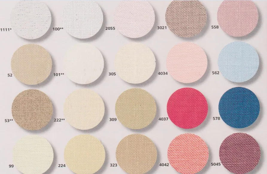 Description Picture 2 of item35x70cm 32ct canvas Zweigart ZW canvas cross stitch Aida 32 fabric cloth handmade embroidery DIY needlework craft supplies