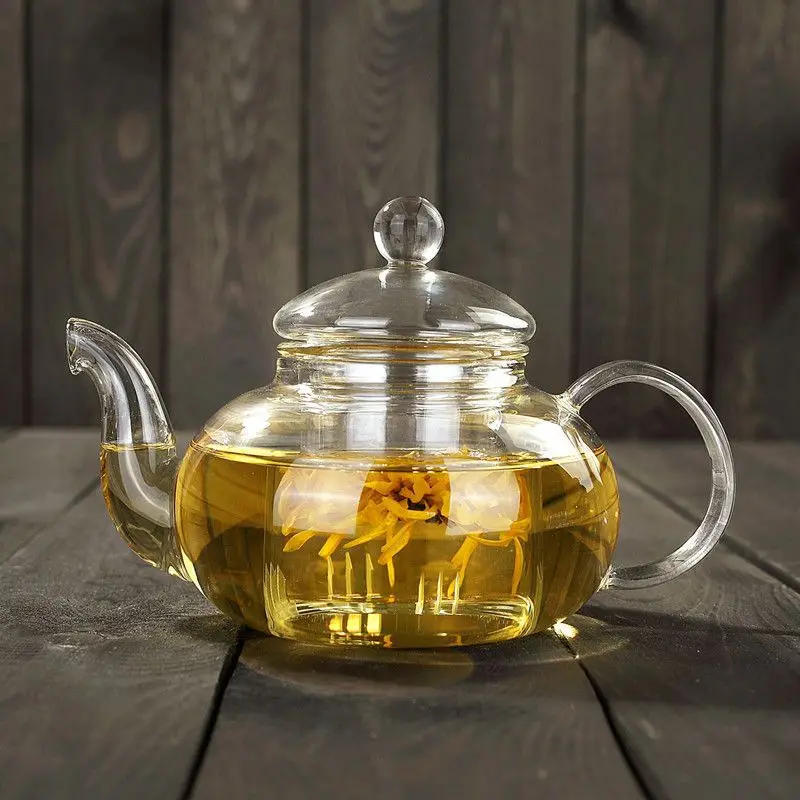 Description Picture 6 of itemHigh quality Heat Resistant Glass Tea Pot,Practical Bottle Flower Tea Cup Glass Teapot with Infuser Tea Leaf Herbal Coffee