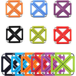 Foldable Square Kitchen Insulation Hot Pad Trivet Coaster Heat Resistant Pads Trivets Mat Multipurpose Silicone Pot Holder