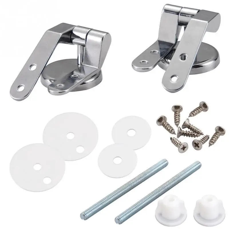 Description Picture 2 of itemStainless Steel Toilet Seat Hinge Replacement Parts Mountings with Screws Bolts and Nuts