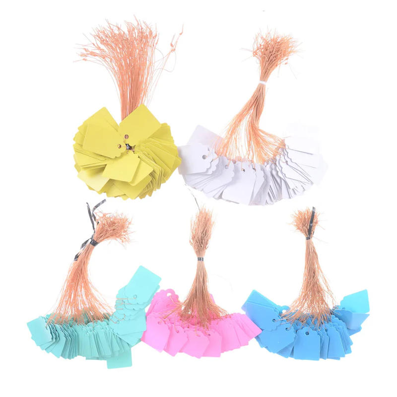 Description Picture 5 of item100pcs/lot Waterproof PVC Garment Labels Price Tags Marks Loop Horticulture Plant Label Tags 3Sizes