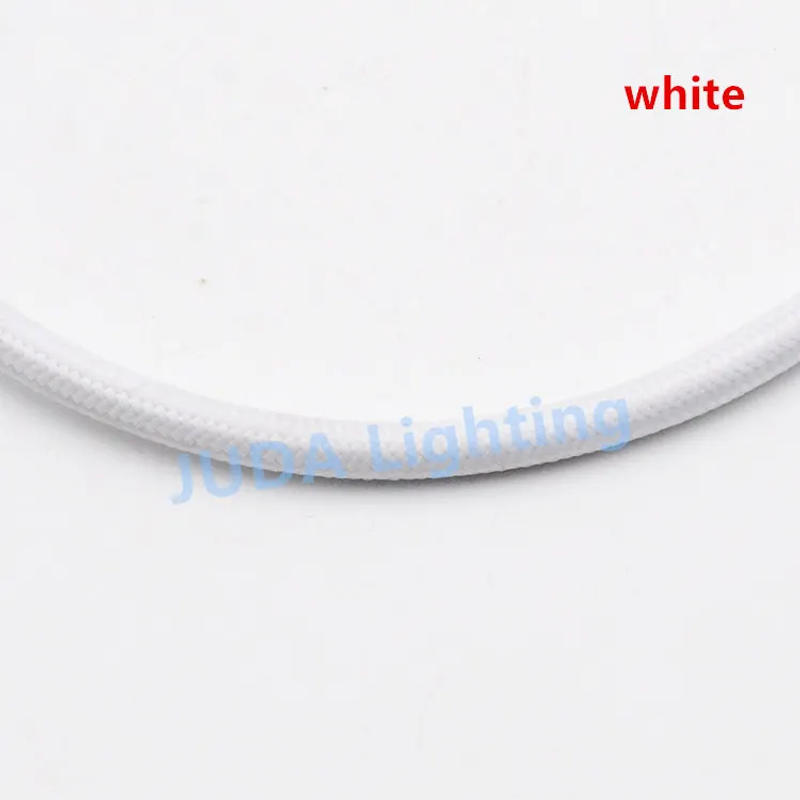 Description Picture 6 of itemColorful braided wire cable Cable Assemblies Electrical Wires for ceiling rose canopy led pendant light chandeliers ceiling lamp
