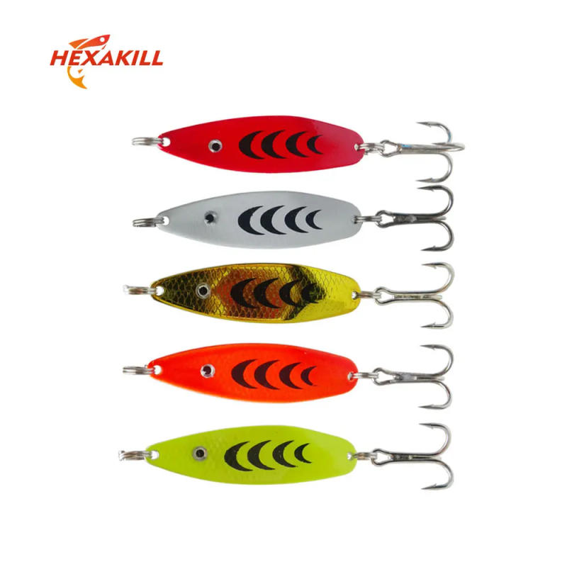 Description Picture 2 of itemTrout Spoon Fishing Lures spinner bait Wobblers Jig Lures pesca isca artificial VIB Sequins Hard Baits for Carp Fishing Tackle
