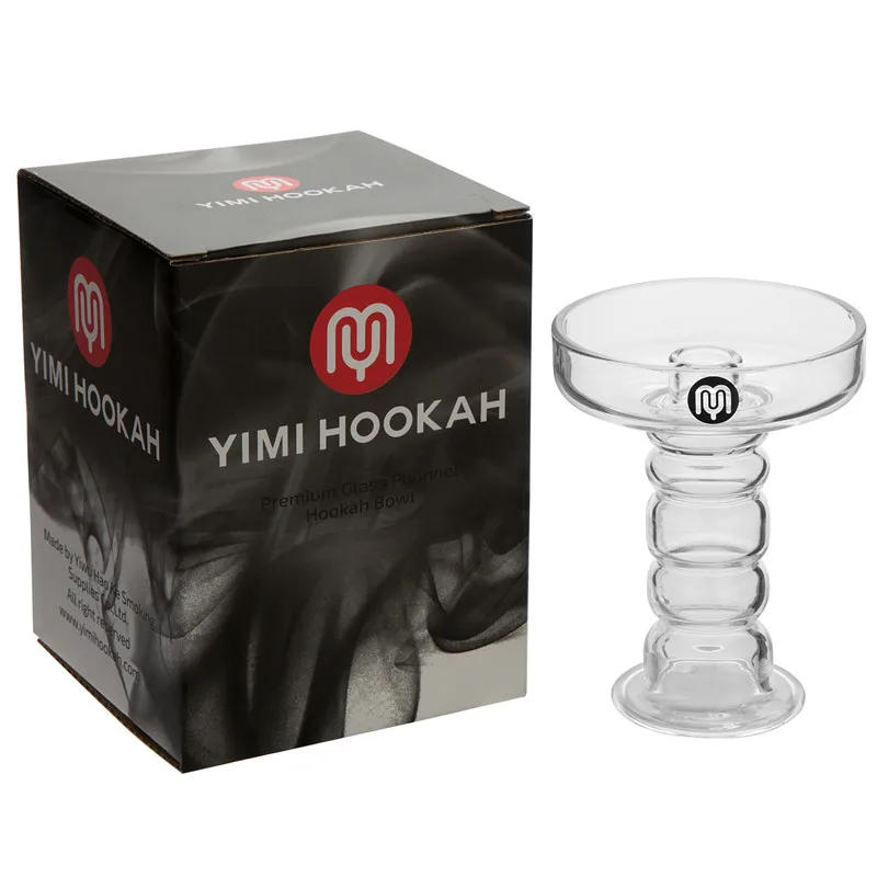Description Picture 2 of itemYimi Hookah Premium Glass Hookah Bowl Shisha Head Free Silicon Grommet WIth Gift Box Top Diameter 7.7cm Height 10.5cm