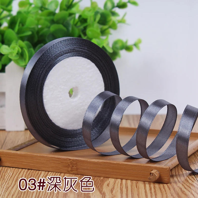 Description Picture 6 of item22meter/roll 10mm wide Satin ribbon Wedding Invitation Card Party Decoration Scrapbooking Wrap Supplie Christmas Gift Decoration
