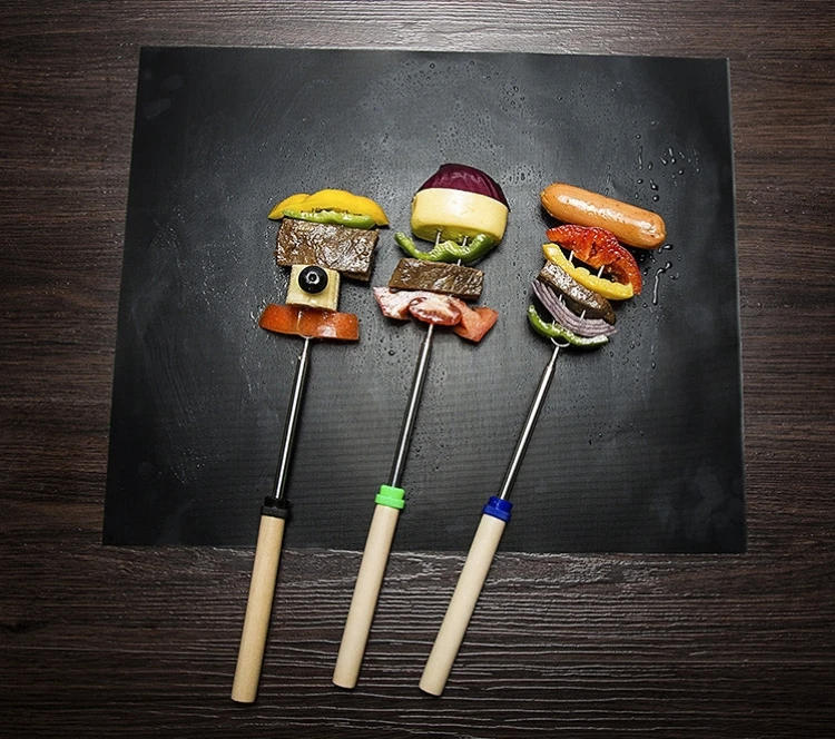 Description Picture 4 of itemBBQ Grill Mat Barbecue outdoor Baking Non-stick Pad Reusable Cooking Plate 40 * 30cm For Party PTFE  Grill Mat Tools New