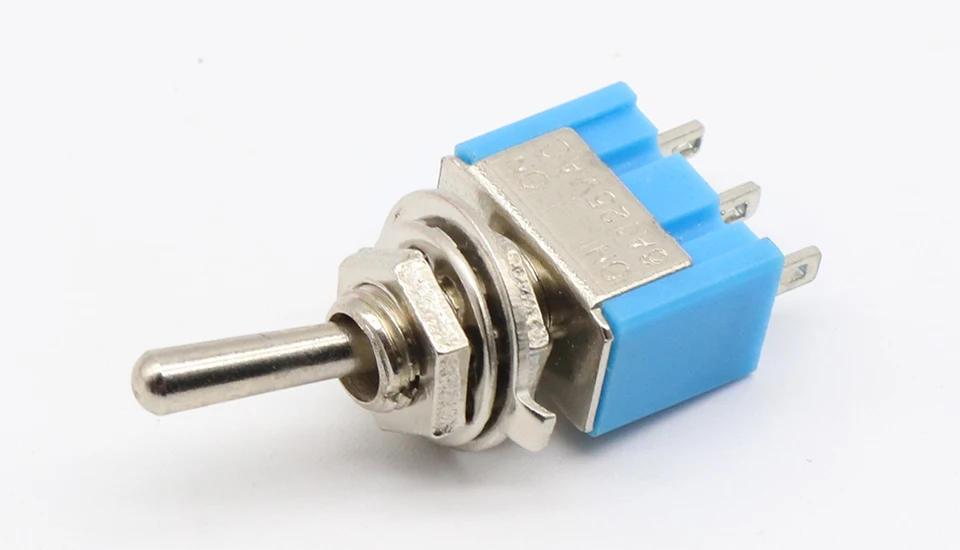 Description Picture 6 of item5pcs Mini MTS-102 3-Pin SPDT ON-ON 6A 125VAC Miniature Toggle Switches