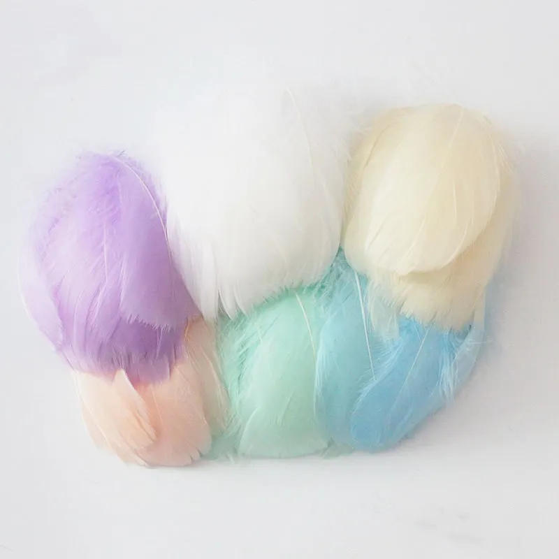 Description Picture 4 of item100pcs Natural Goose Feathers Plumes 4-8cm 8-12cm Colourful Swan Feather Plume for Home Decoration Craft DIY Jewelry Decoration