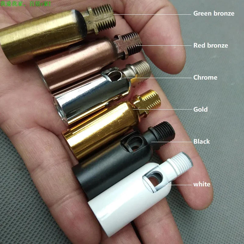 Description Picture 2 of item2pcs M10 Universal Head 180 Degrees Rotation Bolts 10MM Male/Female Tooth Tube for Wall Lamp/Corridor/Porch/Bar Chandelier Lamp