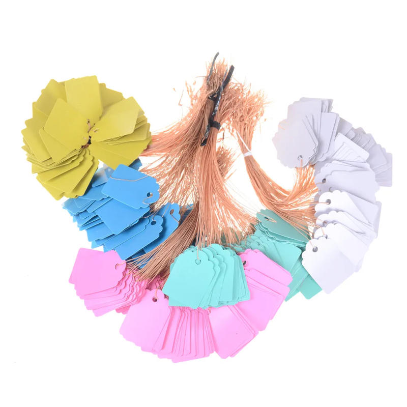 Description Picture 2 of item100pcs/lot Waterproof PVC Garment Labels Price Tags Marks Loop Horticulture Plant Label Tags 3Sizes