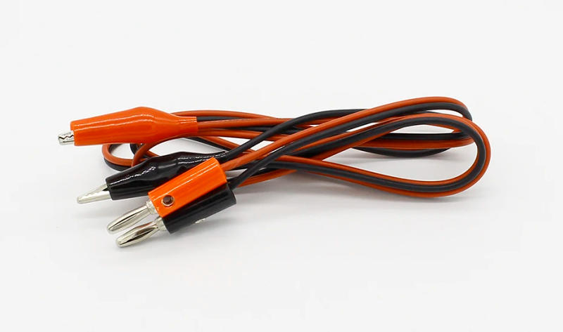 Description Picture 3 of item4mm Injection Banana Plug To Shrouded Copper Electrical Clamp Alligator Clip Test Cable Leads 1M For Testing Probe