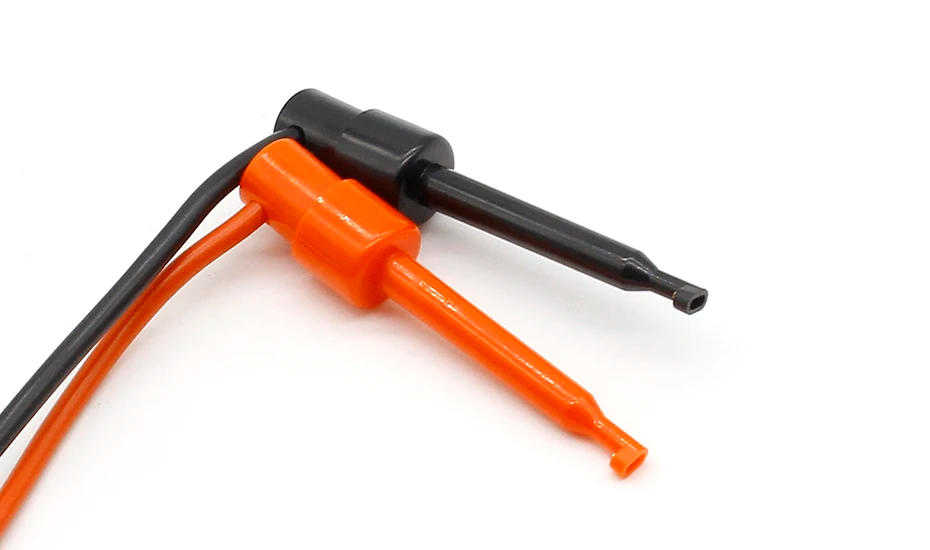 Description Picture 4 of item1 pair Multimeter Dual Test Hook Clip to Male Banana Plug Cable