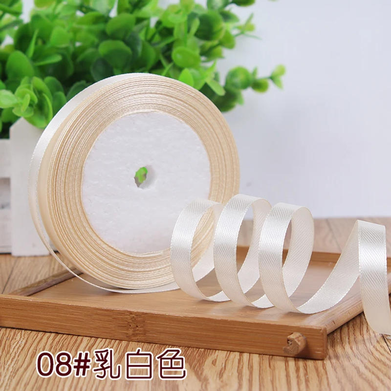 Description Picture 4 of item22meter/roll 10mm wide Satin ribbon Wedding Invitation Card Party Decoration Scrapbooking Wrap Supplie Christmas Gift Decoration