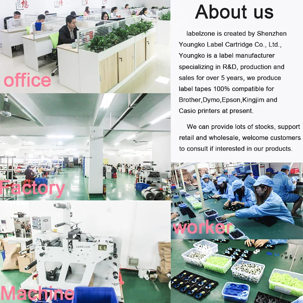 Description Picture 6 of item12mm Black on yellow SC12YW Compatible Epson KingJim Label Printers LC-4YBW Laminated Label Tapes Ribbon LC4YBW for LW-300 400