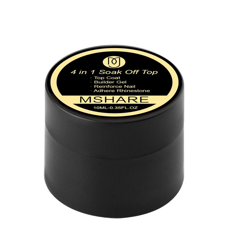 Description Picture 4 of itemMSHARE 3d Top Coat No Wipe Vanish Polish 4 In 1 Shell Nail Art Topcoat Rhinestone Reinforce Builder Nail Extension Gel 10ml