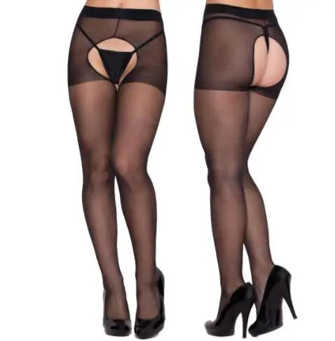 Description Picture 4 of itemShengrenmei NEW Pantyhose Plus Size Tights Fashion Stockings Women Ladies Sexy Lingerie Open Crotch Tights Medias Dropshipping