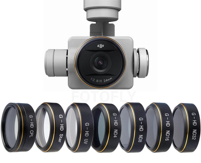 Description Picture 4 of itemDrone Filter For Phantom 4 Pro V2.0 ND 4 8 16 32 CPL UV Filters Set For DJI Phantom 4 Advanced Gimbal Camera Accessory 6PCS/Set