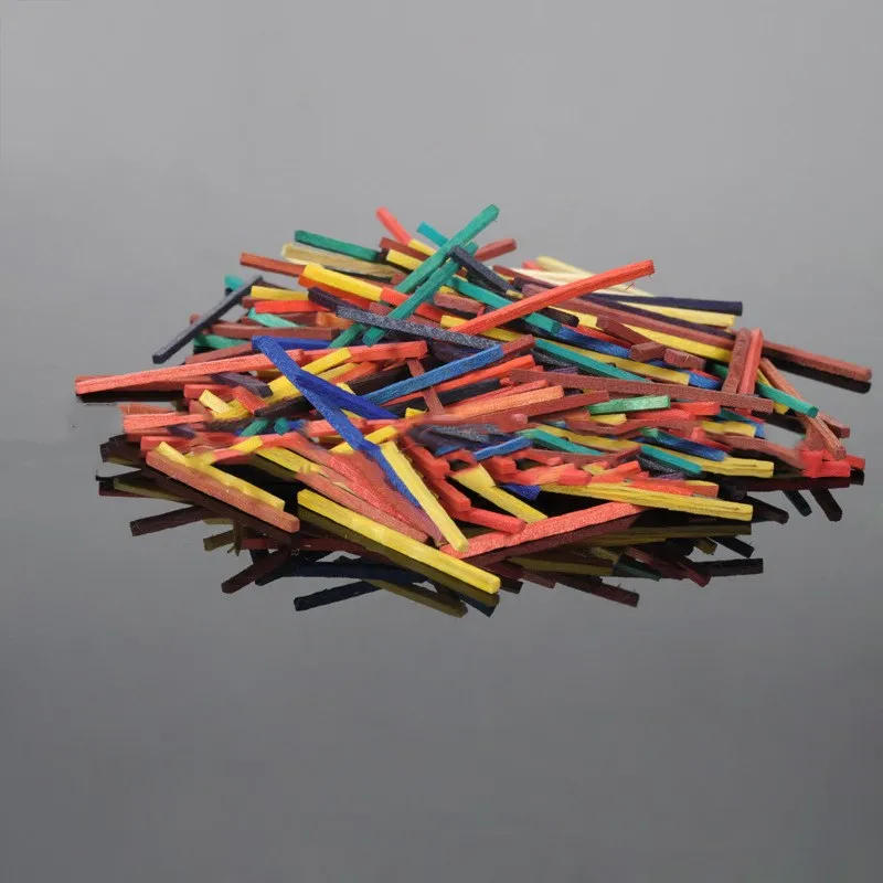 Description Picture 6 of item200 Pcs Puzzle 3d Wood Stick Match Rod DIY Wood Craft for Kids Mini Puzzle Wooden Interactive Educational Toys Wooden Ornaments