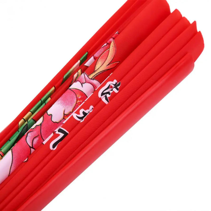 Description Picture 5 of itemFolding Fan Bamboo Tai Chi Performance Fan Kung Fu Wushu Gym Show Decorate Fan Red/Golden/Black Martial Arts Kung Fu Fans