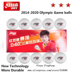 20Balls Newest DHS 3-Star Dingning D40+ Table Tennis Balls New Material Plastic Poly Ping Pong Balls