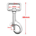 Square Eye Swivel Bolt Snap Hook 316 stainless steel Diving Clip 60mm 66mm 73mm  Marine Yacht Rigging Hardware for Diving