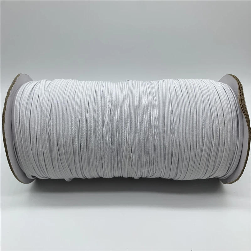 Description Picture 3 of item5yards/lot 3mm Sewing Elastic Band Colourful High Elastic Fiat Rubber Band Waist Band Stretch Rope Elastic Ribbon