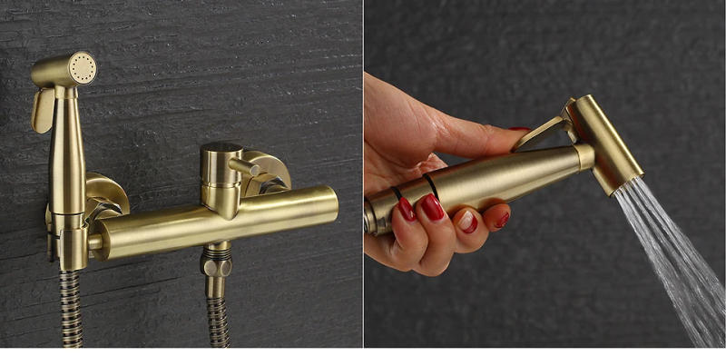 Description Picture 3 of itemBathroom brass Antique Bronze finished Bidet faucet toilet bidet shower set Portable bidet spray 1.5m hose hand held bidet