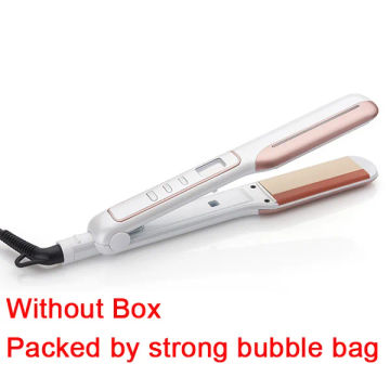 2019 new Professional hair straightener iron LED display ceramic coating plate ionic curling iron flat iron styling tool
