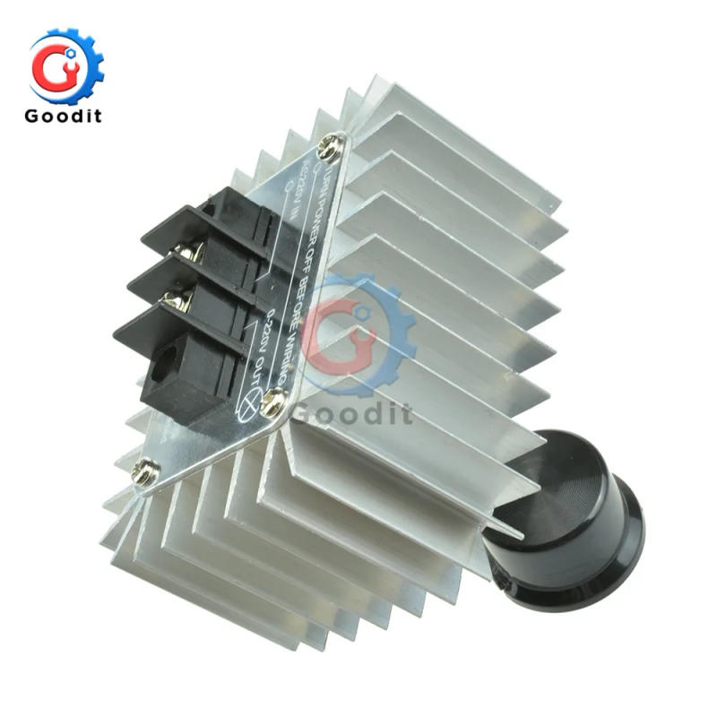 Description Picture 3 of itemGaqqee AC 220V 5000W SCR Voltage Regulator Moror Speed Controller Light Dimming Dimmers Thermostat