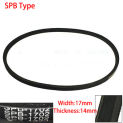 SPB 2925 2946 2950 3000 17mm Width 14mm Thickness Rubber Groove Cogged Drive Transmission Band Wedge Wrapped Vee V Timing Belt