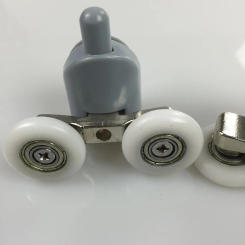 4Pieces/set 25mm Diameter Shower room glass door pulley accessories