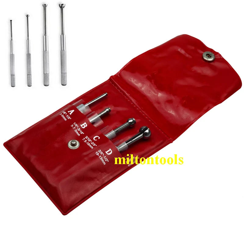 Description Picture 4 of item4pcs set SMALL HOLE GAUGE Telescoping Gauges SET FULL BALL TYPE GAUGE .125 - .5"  4 pc Full-Ball Small Bore Hole Precision Gage