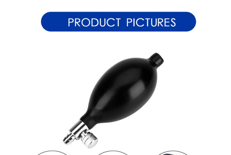 Description Picture 5 of itemMedical Sphygmomanometer Ball Air Inflator Pneumatic Balloon Bulb Pump Accessory for Manual Blood Pressure Cuff Cervical Tractor