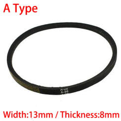 A Type 2184 2210 2235 13mm Width 8mm Thickness Rubber Groove Cogged Machine Drive Transmission Band Wedge Rope Vee V Timing Belt