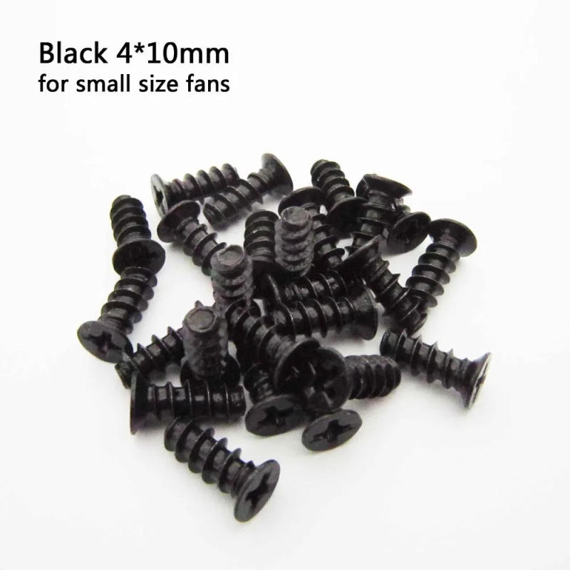 Description Picture 6 of item100X Black Silver KB4*8/10/12mm KB5*10/12/15mm PC Case Cooler Cooling Fan Flat Countersunk Phillips Head Mount Screw Computer A