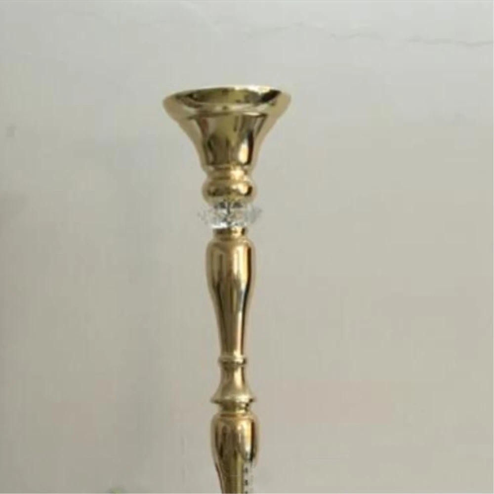 Description Picture 5 of item100 CM/40" Height Metal Gold Candle Holder Candlestick Wedding Table Centerpiece Event Flower Road Lead Rack 1 Lot =10 PCS
