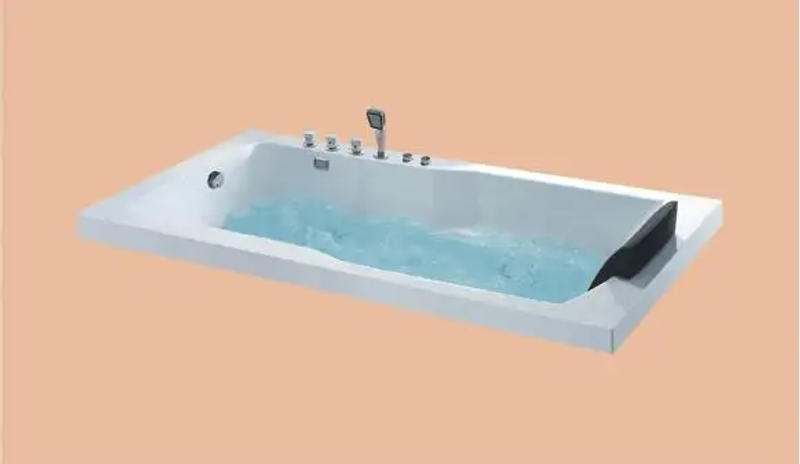Description Picture 4 of item1800mm Fiberglass Whirlpool Bathtub Acrylic Hydromassage Embedded Surfing Tub NS6015