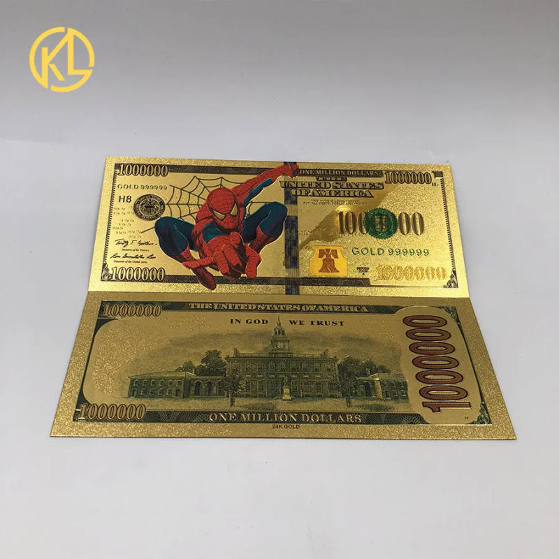Description Picture 5 of item10pcs More designs 10-1000 PLN Colored Gold Foil Banknote Poland Souvenir Banknotes Zloty Banknote in 24K Gold Plated For Collec