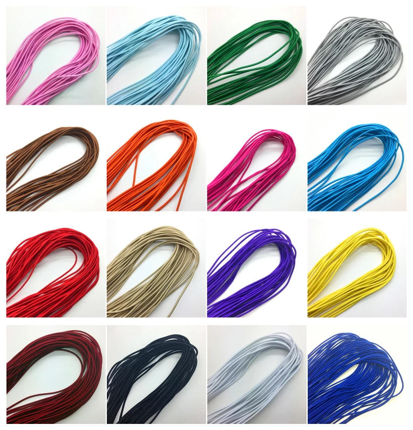 Description Picture 3 of item5yards/lot Army green Trong Elastic Bungee Rope Shock Cord Tie Down DIY Jewelry Making Pick color