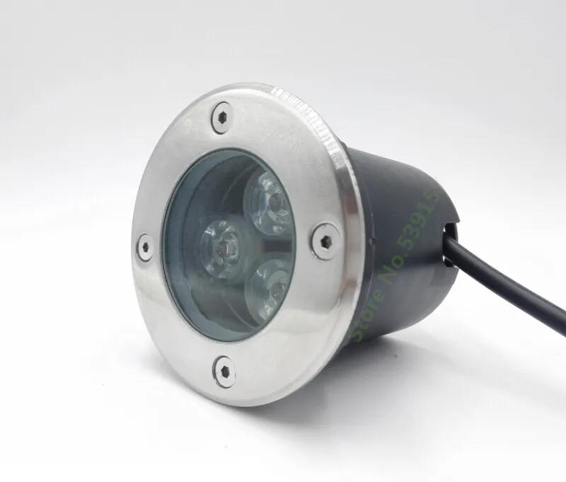 Description Picture 6 of item3x3W Warm White/Cool White LED underground light IP68 Buried recessed floor outdoor lamp DC12V/AC85-265V