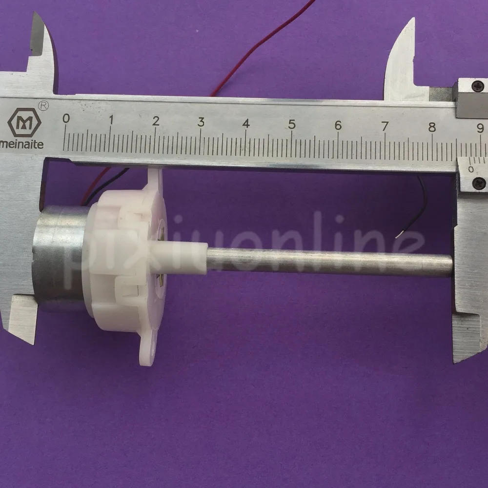 Description Picture 6 of itemJ210Y Round White 300 Gear DC Motor Long Blind Hole Shaft fit Solar Energy Low Speed and Mute DIY Motor