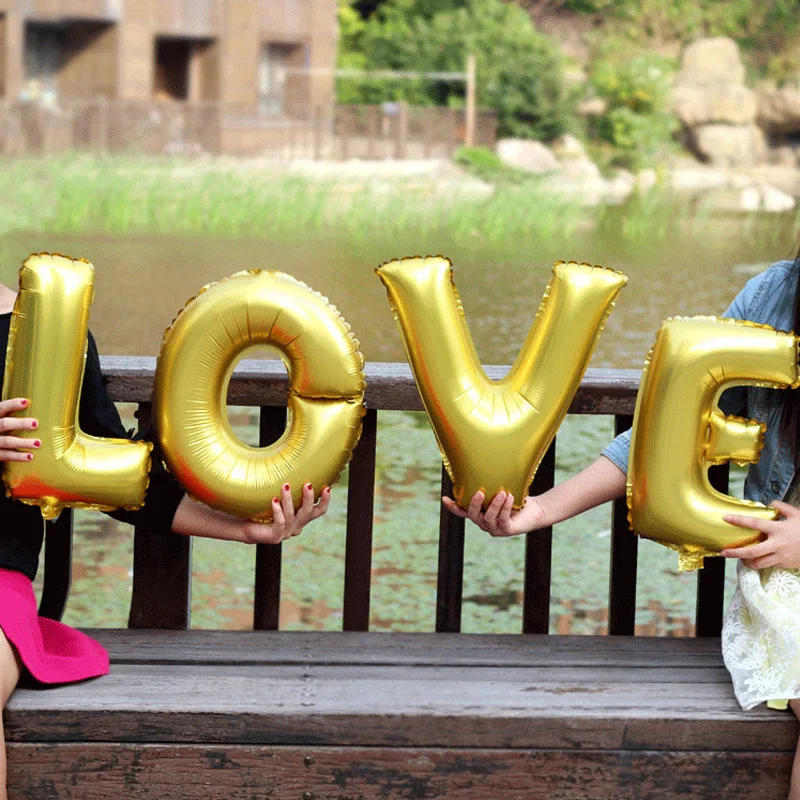 Description Picture 5 of item16 inch Letter A to Z Alphabet Foil Balloons Letter Birthday Party Wedding Decoration event & party supplies birthday balloons