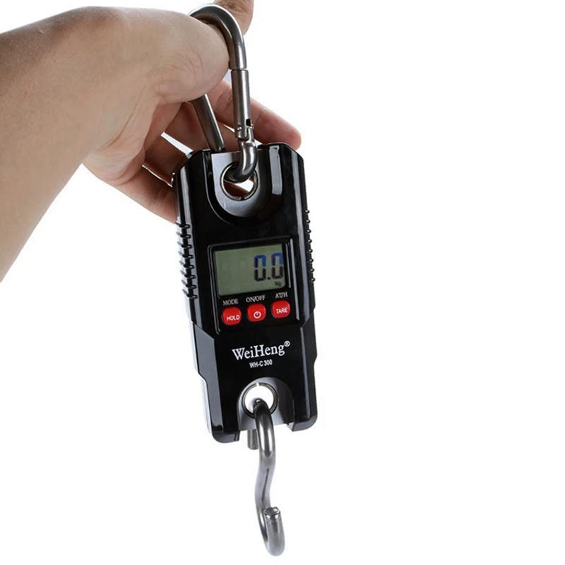 Description Picture 3 of item300kg Mini Crane Scale Portable LCD Digital Electronic Stainless Steel Hook Hanging Weight Crane Scales Loop Weighing Balance