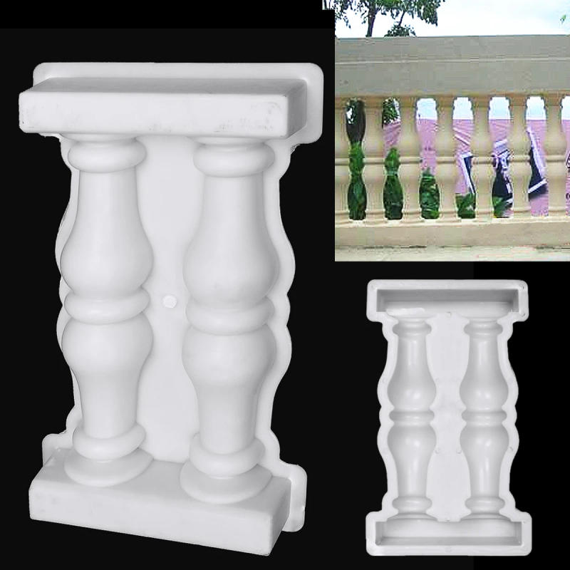 Description Picture 2 of item1pcs Garden Roman Column Mold Buildings Paving Molds DIY Balcony Garden Pool Fence Cement Railing Plaster Concrete Mold 50x28cm