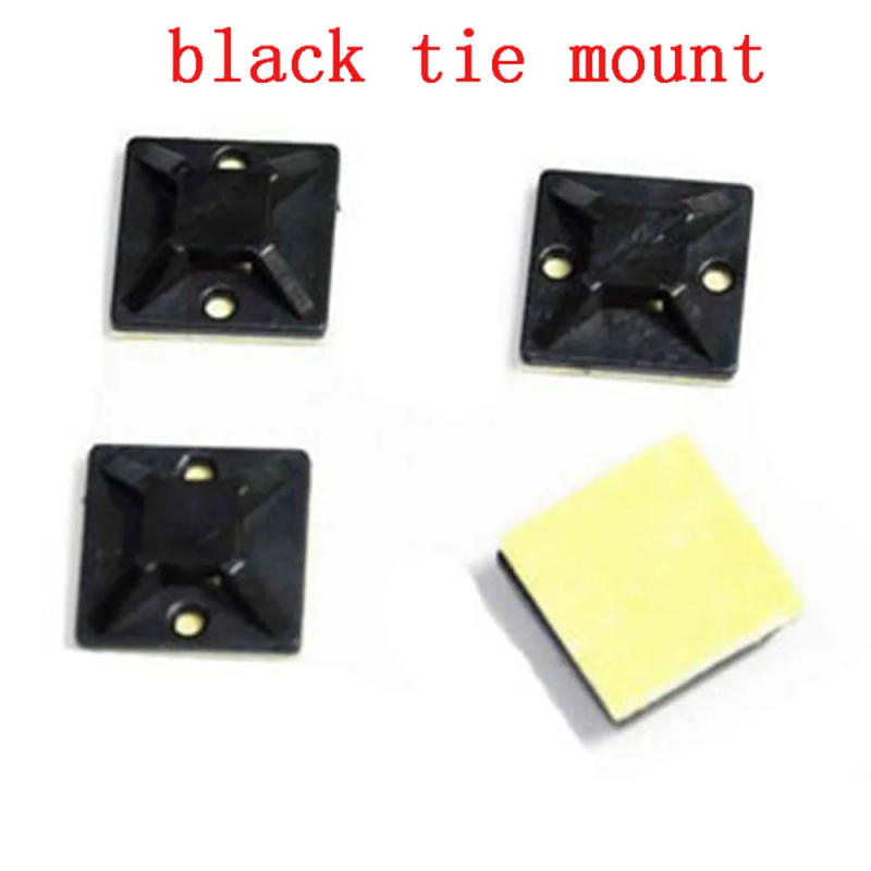 Description Picture 4 of itemCable tie mount black Zip Tie car Cable Wire Removable Self Adhesive cable tie base Wall Holder Mount Clip/Clamp cable fix