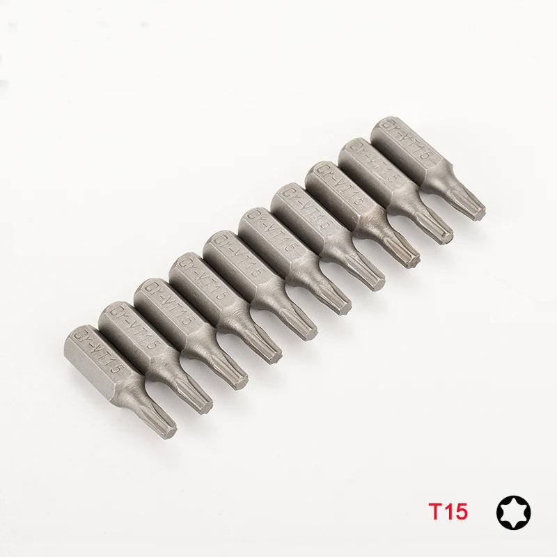 Description Picture 6 of item10pcs Torx Bit Set 1/4 Inch Hex Shank 25mm Electric Screwdriver Bits Home Repair Tool T8-T40 Star Bits For Power Tools