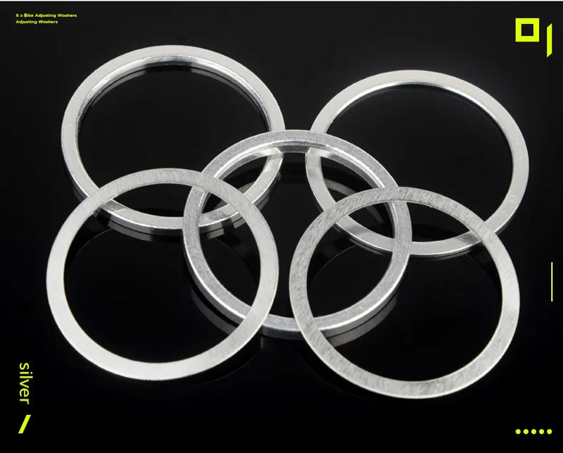Description Picture 3 of item6pcs Bicycle Fork Washer Bike headset Adjusting Washer Dust Cover Fine Tuning Washer 0.3/1/2/3mm Spacer Gap