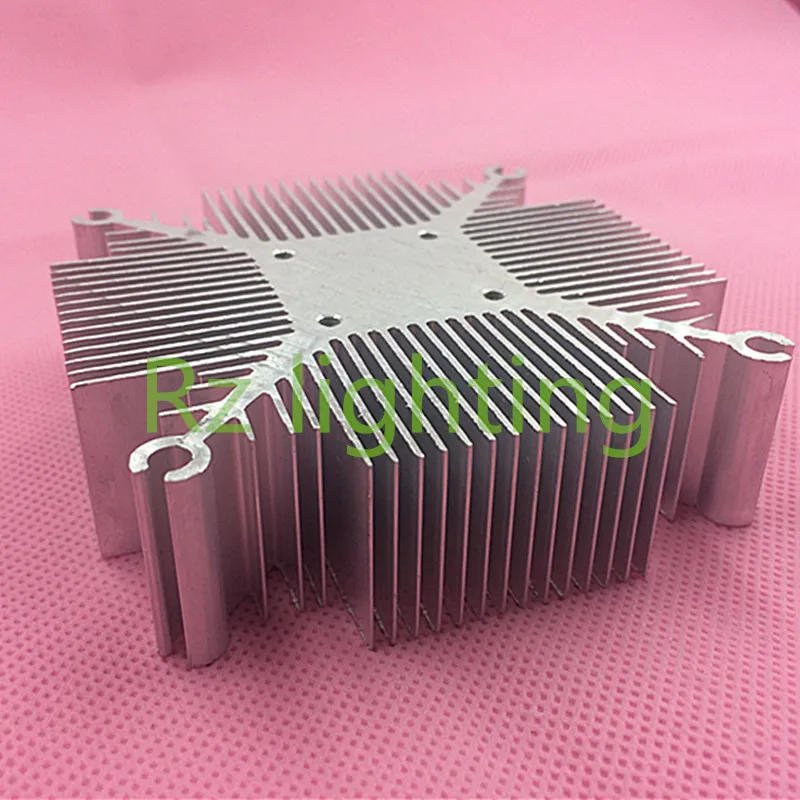 Description Picture 2 of item90x90x25mm  Pure aluminium heat sink radiator for Led Light cooler cooling