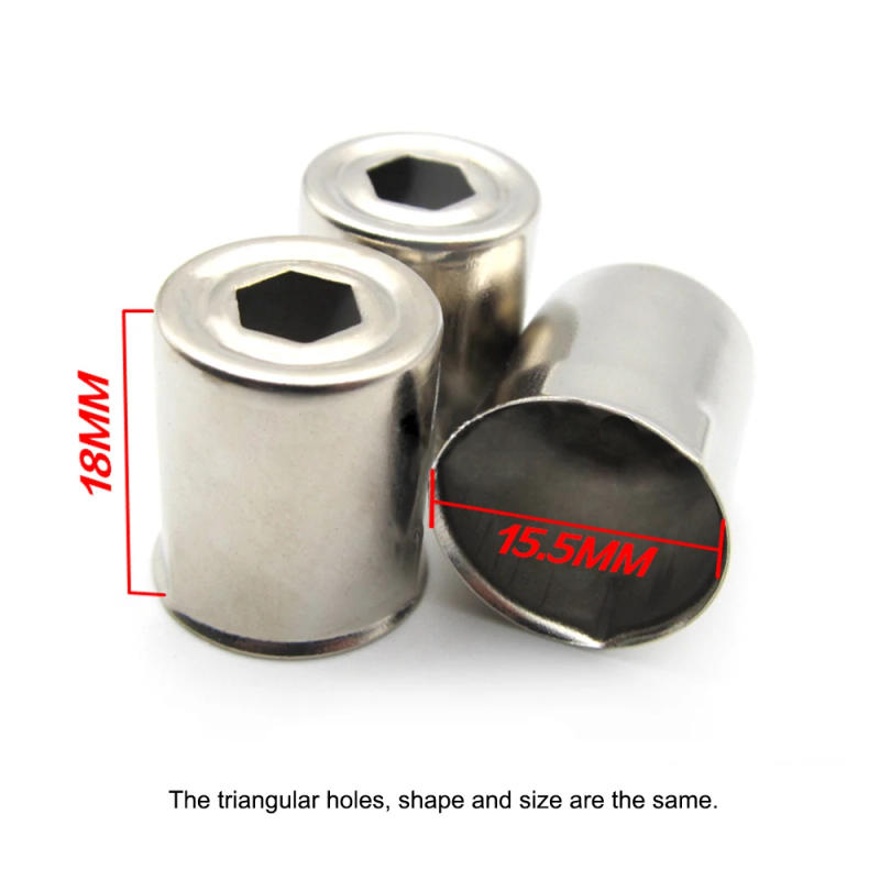 Description Picture 2 of item5Pcs/Lot Magnetron Steel Cap Microwave Oven Replacement Hexagonal Hole Silver Tone Home Kitchen Appliance Parts Accessories New