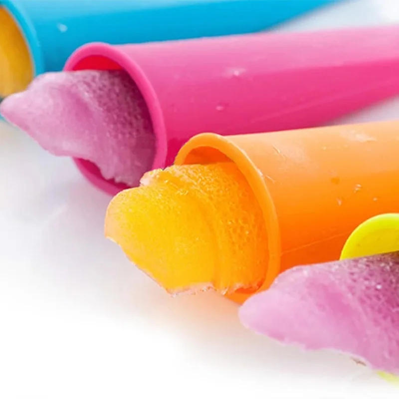 Description Picture 5 of item5pc/lot Summer Popsicle Maker Lolly Mould Kitchen DIY Random Color Food-Grade Silicone Frozen Ice Cream Pop Mold